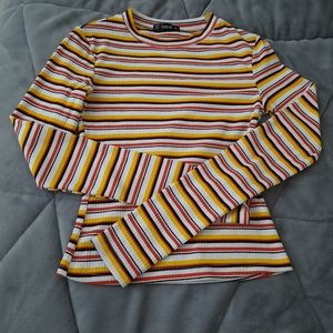 Striped Long-sleeved Top